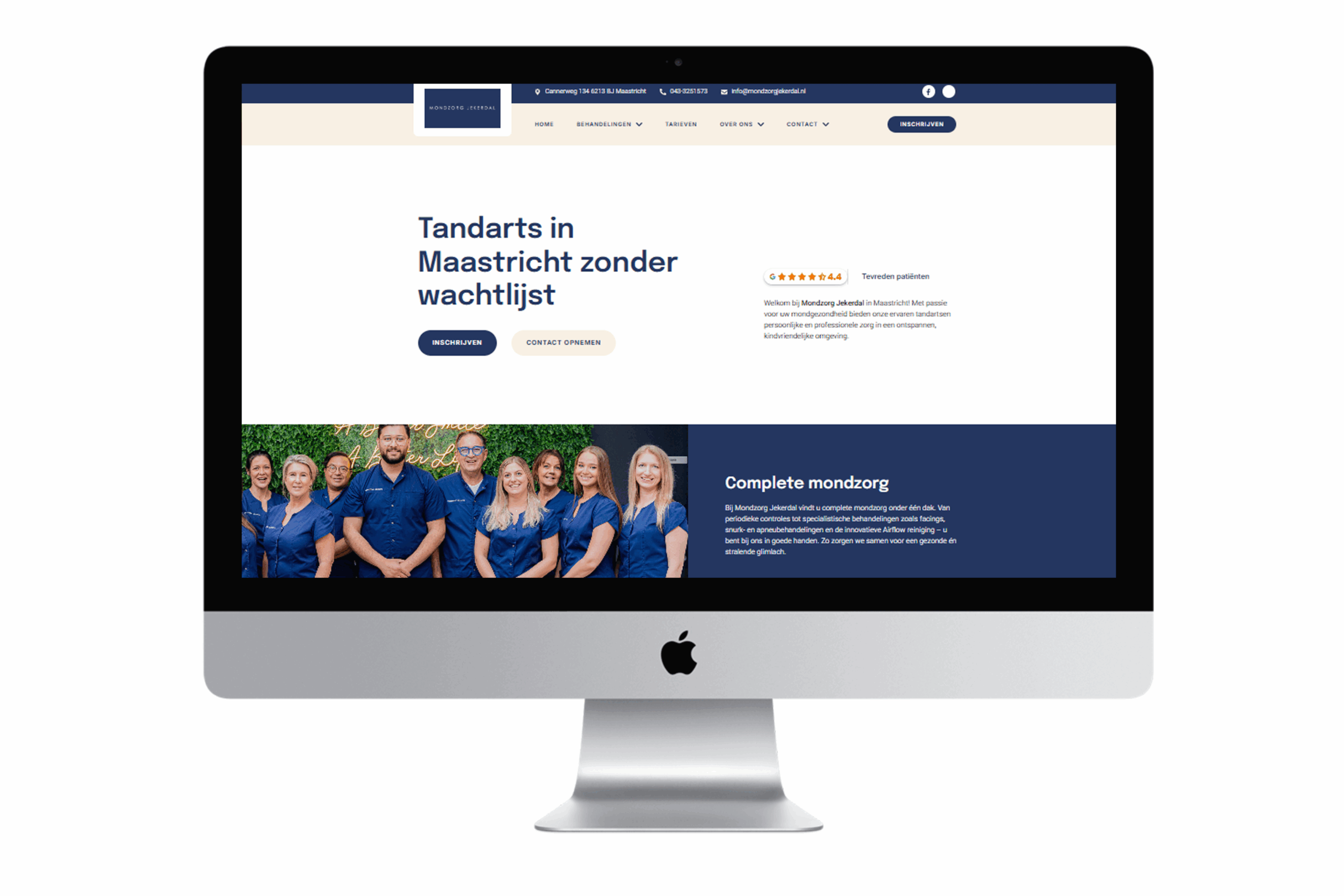 IR MEDIA website voor Mondzorg Jekerdal