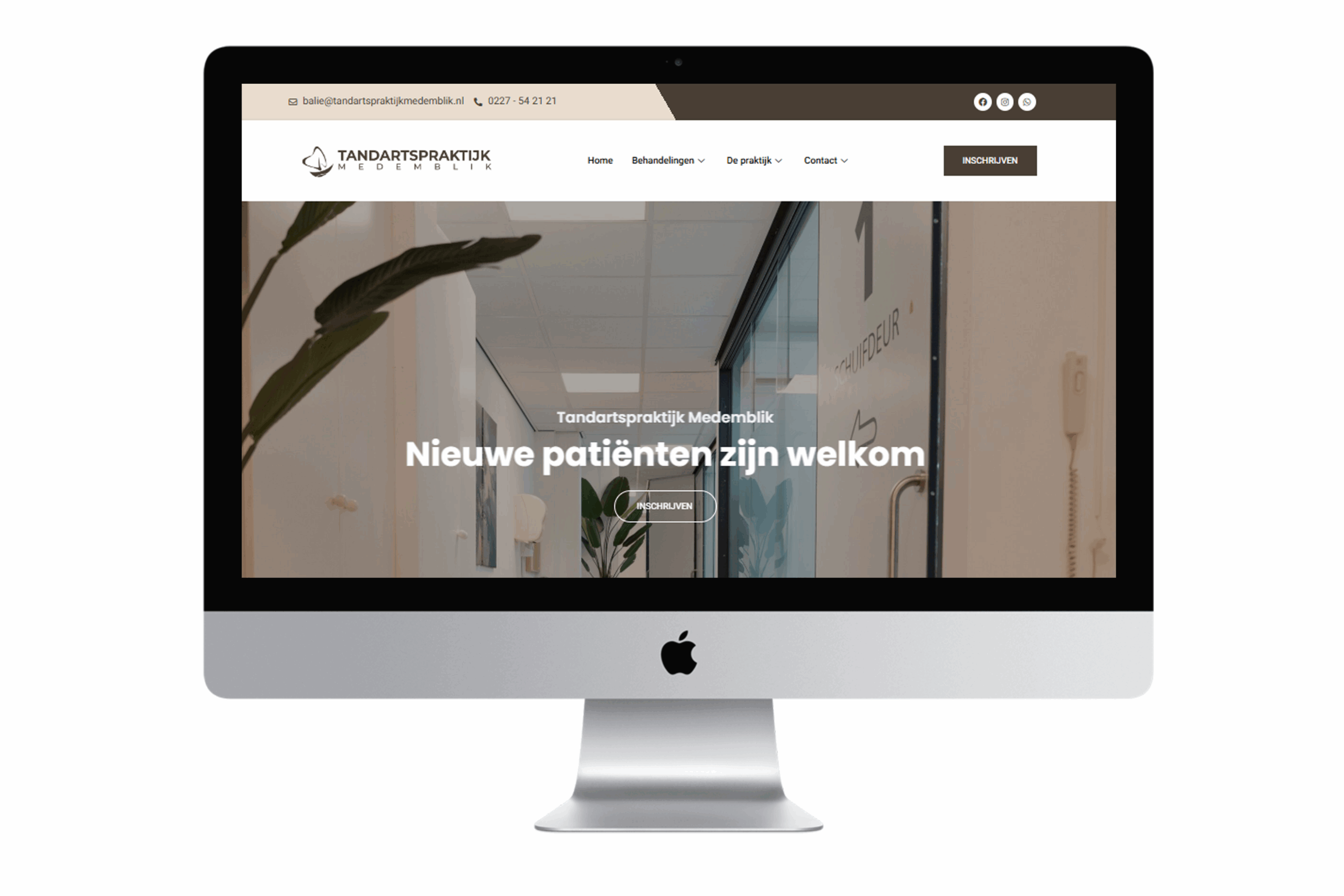 IR MEDIA maakt website voor Tandartspraktijk Medemblik