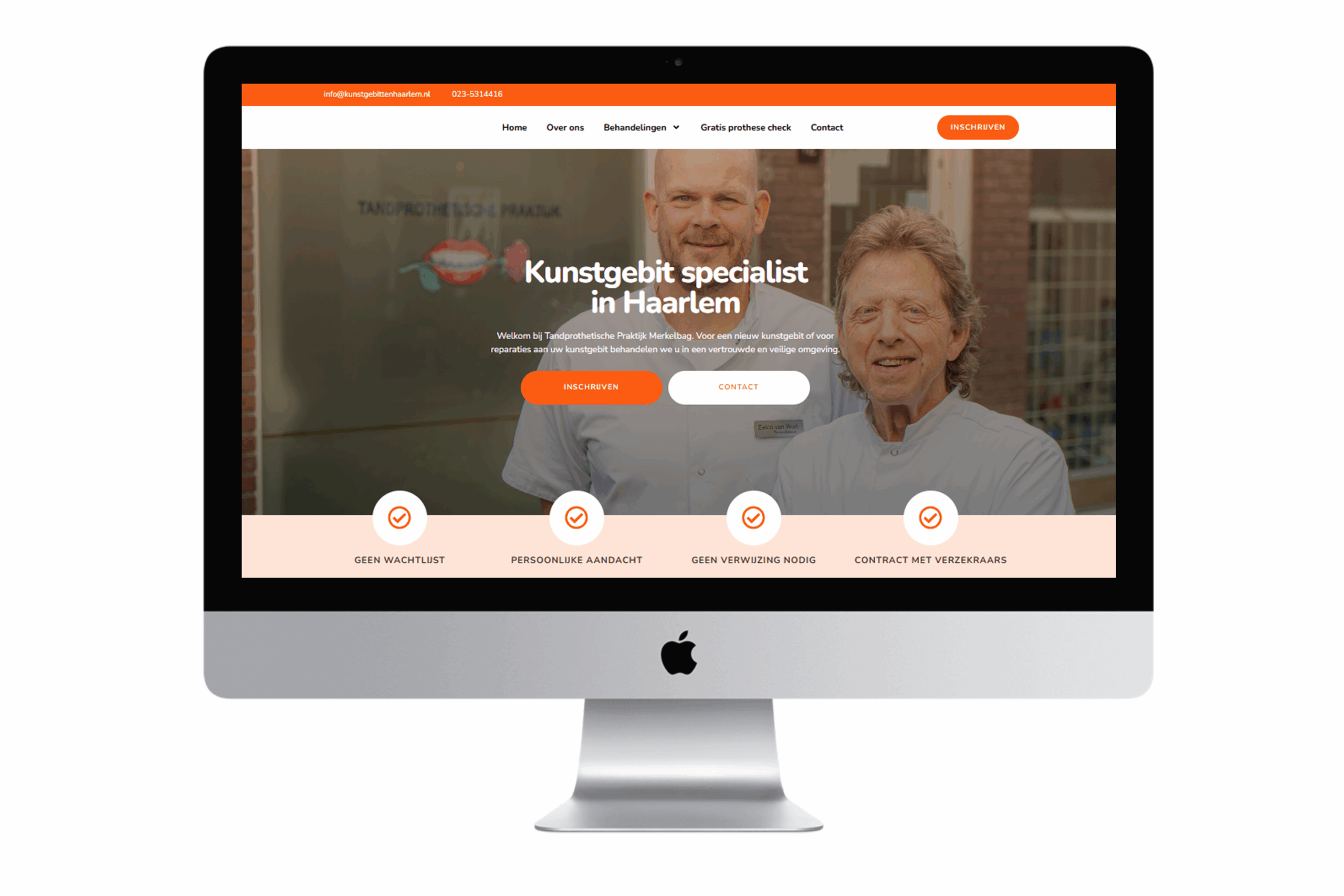 IR MEDIA Maakt website voor Tandprothetische praktijk Merkelbag