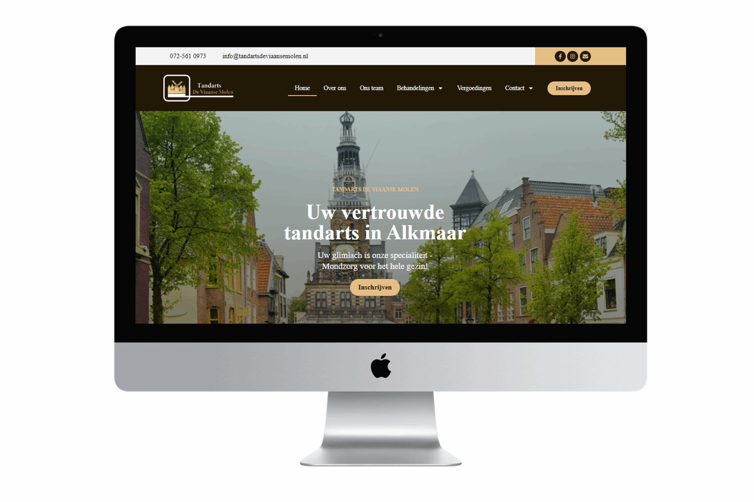 IR MEDIA maakt website voor Tandarts de Viaanse Molen